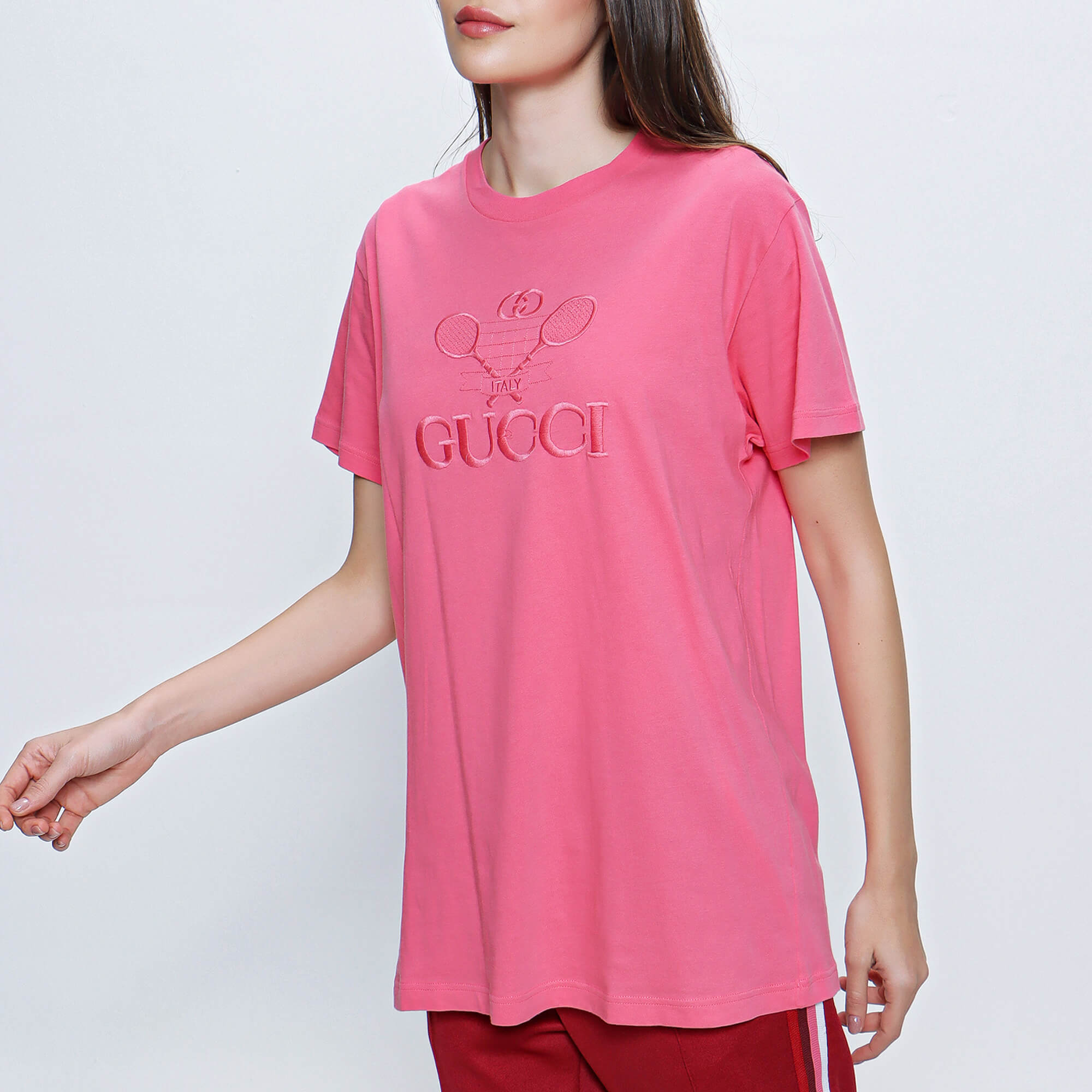 Gucci - Pink Tennis Cotton T shirt 